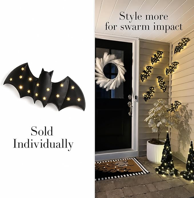 π¦ Glowing Bat Wall Decor | Lighted Halloween Wall Decoration