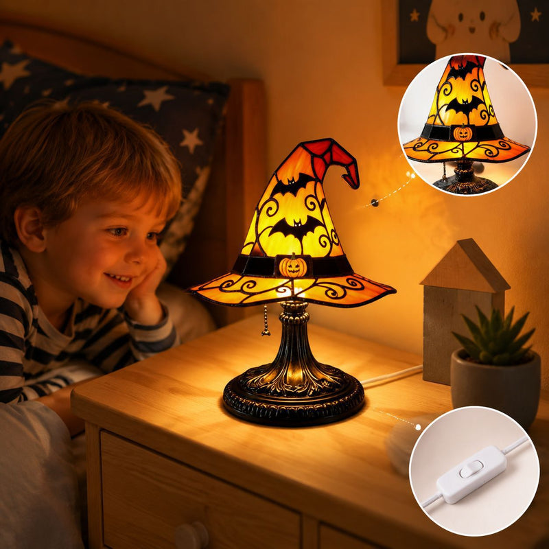 🎃 Enchanted Witch Hat Table Lamp ✨