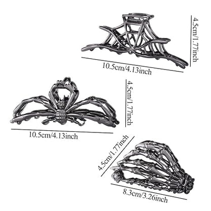💀 Gothic Skeleton Hand Hair Claw Clip 🖤