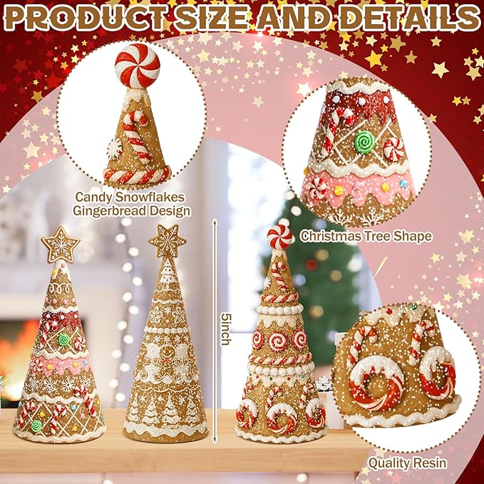 🍪 Gingerbread Christmas Tree Decor Set 🎄