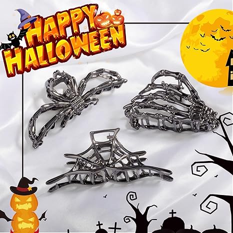 💀 Gothic Skeleton Hand Hair Claw Clip 🖤