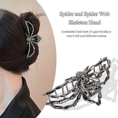 💀 Gothic Skeleton Hand Hair Claw Clip 🖤