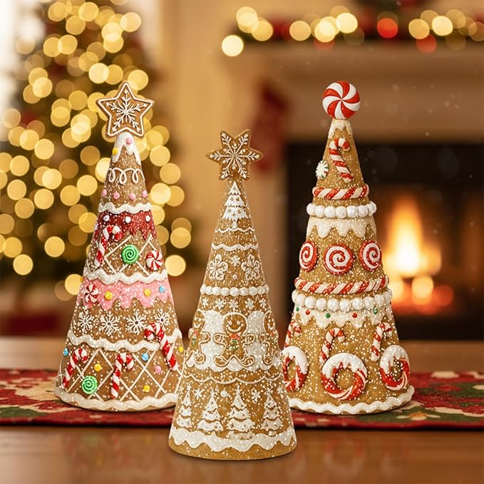 🍪 Gingerbread Christmas Tree Decor Set 🎄