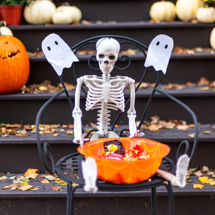 💀 Poseable Skeleton Halloween Decor Set 🦴