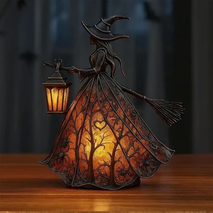 🎃 Enchanted Moonlit Witch Lantern ✨