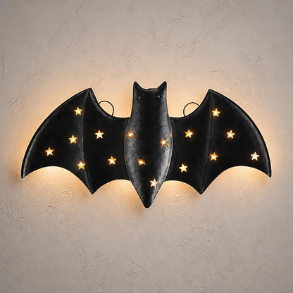 🦇 Glowing Bat Wall Decor | Lighted Halloween Wall Decoration