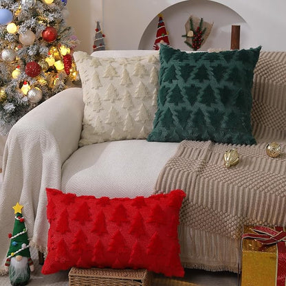 🤍 Cozy Christmas Tree Pillow Covers 🎄