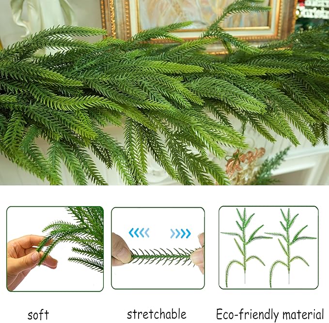 🎄 Norfolk Pine Christmas Garland ✨