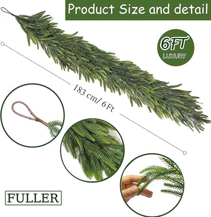 🎄 Norfolk Pine Christmas Garland ✨