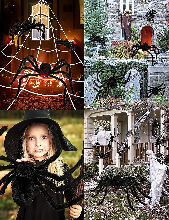 🕷️ Giant Plush Halloween Spider(6-pack)