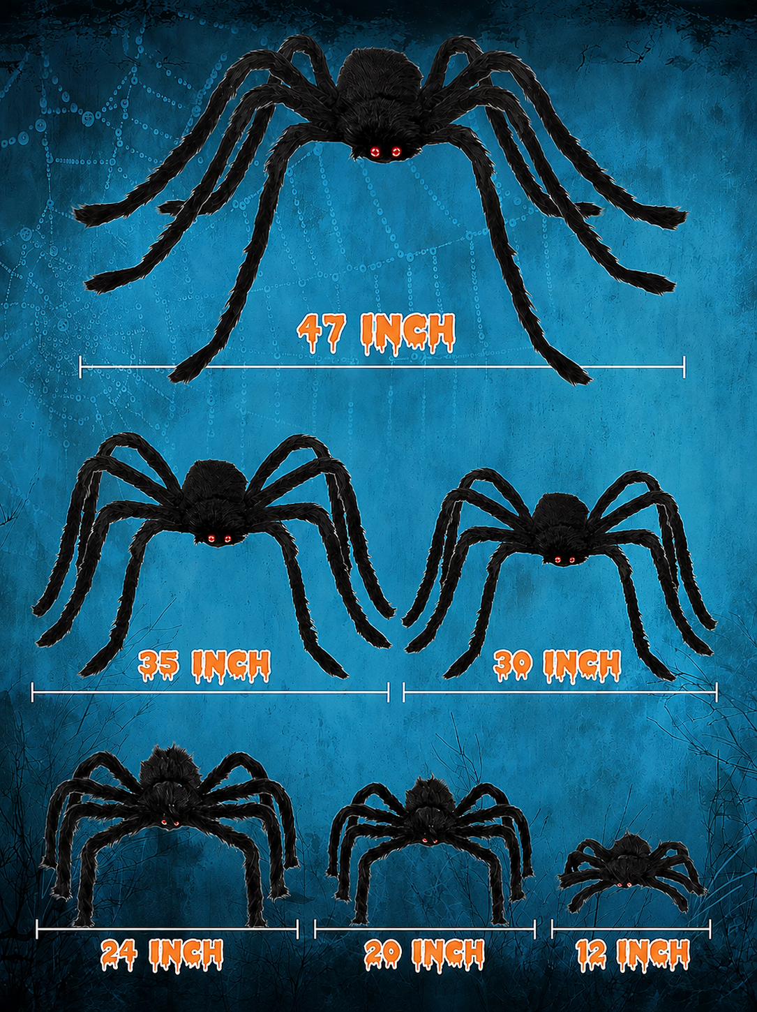 🕷️ Giant Plush Halloween Spider(6-pack)