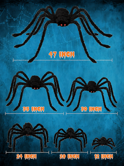 🕷️ Giant Plush Halloween Spider(6-pack)